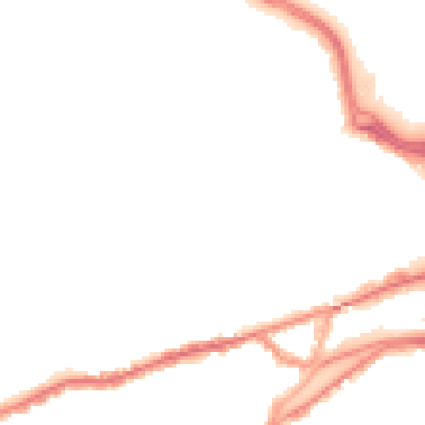 Night-time road noise heatmap for SR4 7BS