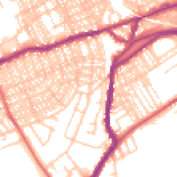 Daytime road noise heatmap for SR4 7LT