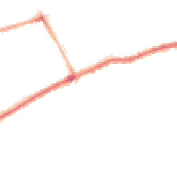 Night-time road noise heatmap for SR4 7RG