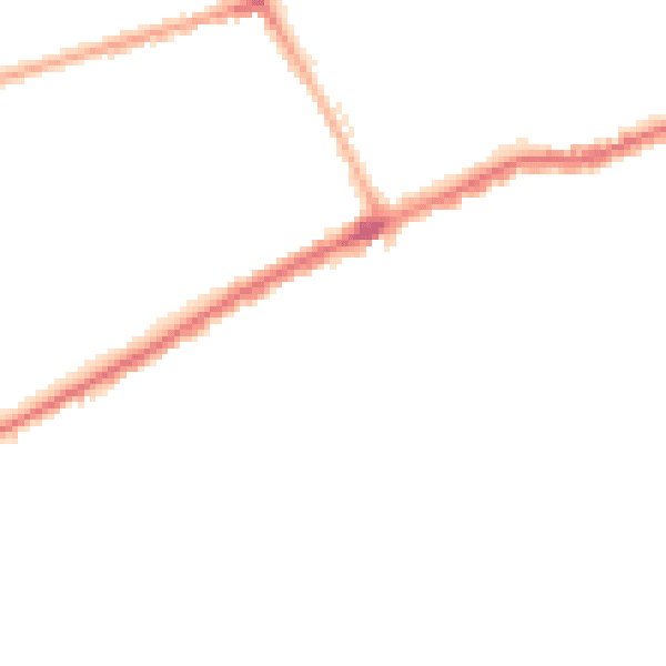 Night-time road noise heatmap for SR4 7RU