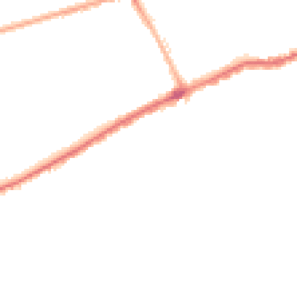 Night-time road noise heatmap for SR4 7RX