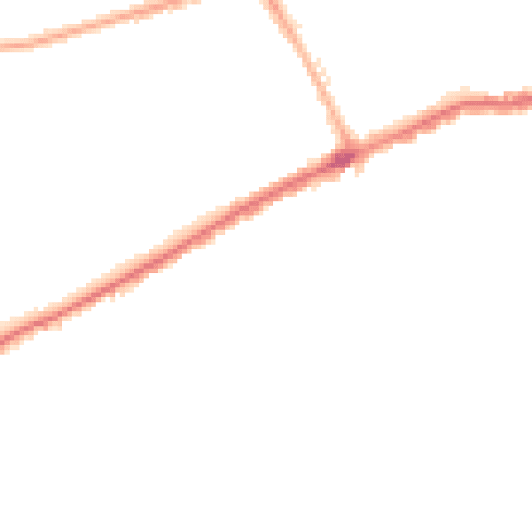 Night-time road noise heatmap for SR4 7RY