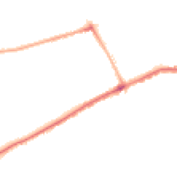 Night-time road noise heatmap for SR4 7SZ