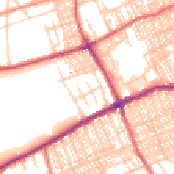 Daytime road noise heatmap for SR4 7TB