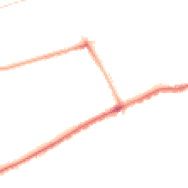 Night-time road noise heatmap for SR4 7TE