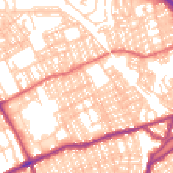 Daytime road noise heatmap for SR4 7UH
