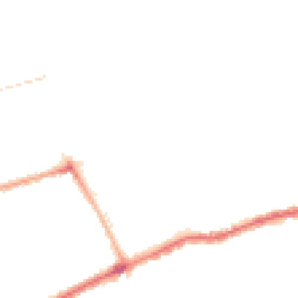 Night-time road noise heatmap for SR4 7XD