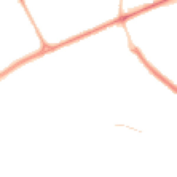 Night-time road noise heatmap for SR4 8HR