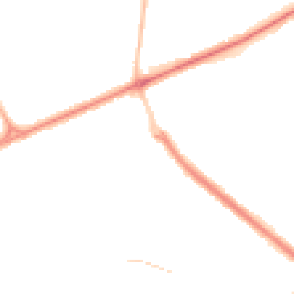 Night-time road noise heatmap for SR4 8RP