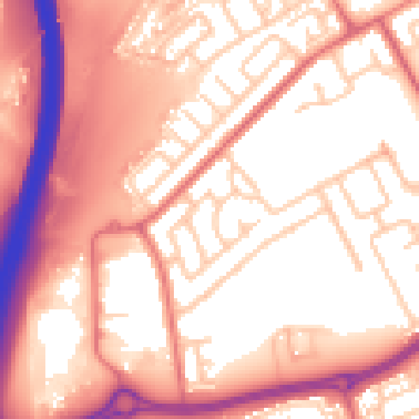 Daytime road noise heatmap for SR4 9BP
