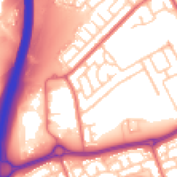 Daytime road noise heatmap for SR4 9BS