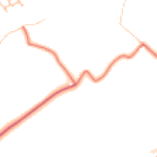 Daytime road noise heatmap for SR4 9JR