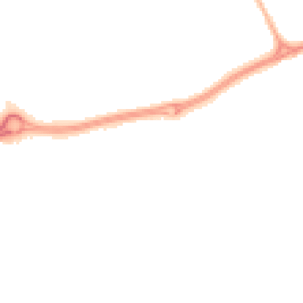 Night-time road noise heatmap for SR4 9PP