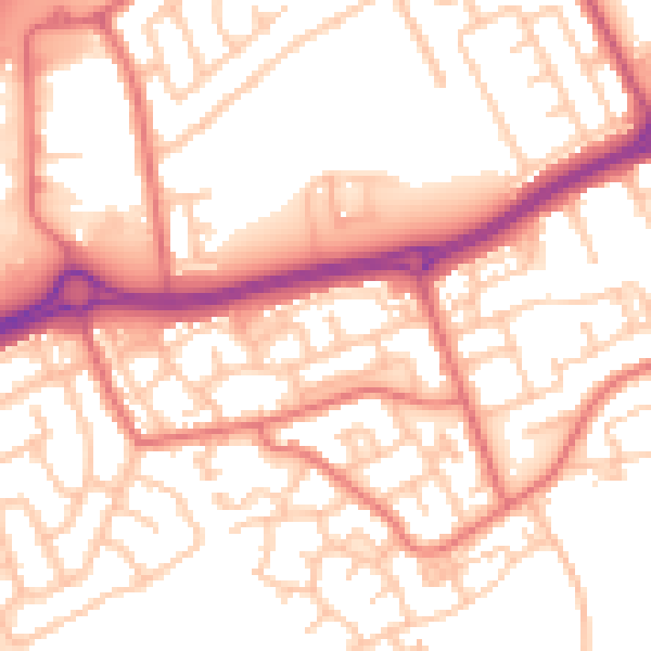 Daytime road noise heatmap for SR4 9PR