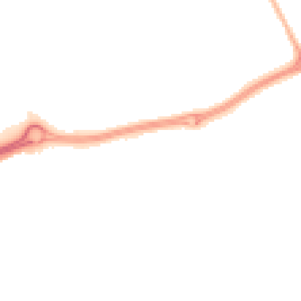 Night-time road noise heatmap for SR4 9PR