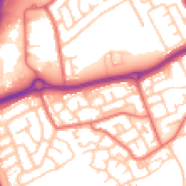 Daytime road noise heatmap for SR4 9PT