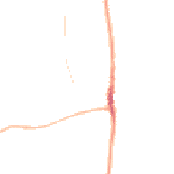 Night-time road noise heatmap for SR6 7AX