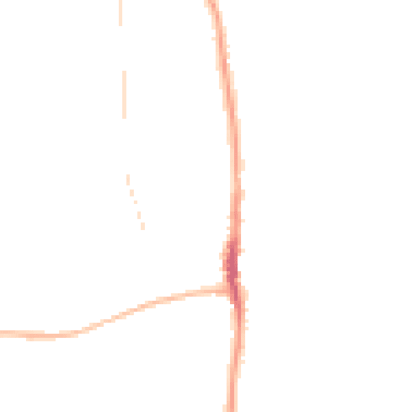 Night-time road noise heatmap for SR6 7BT