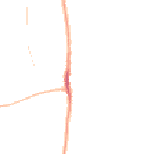 Night-time road noise heatmap for SR6 7DL