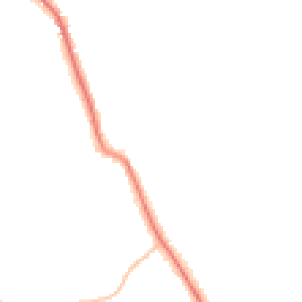 Night-time road noise heatmap for SR6 7UU