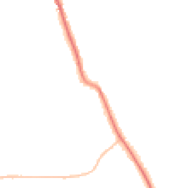 Night-time road noise heatmap for SR6 7XQ