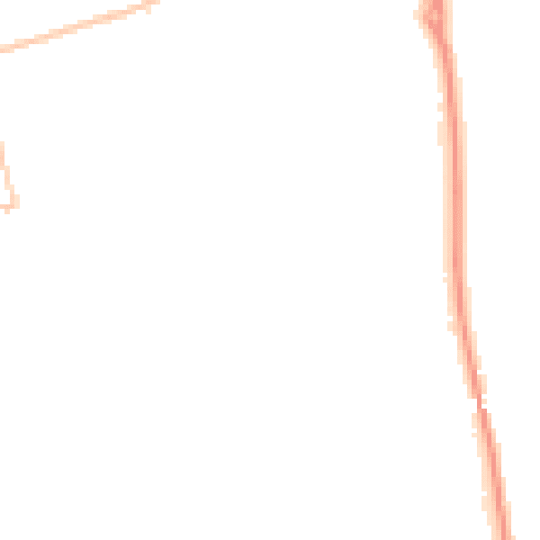 Night-time road noise heatmap for SR6 9HF