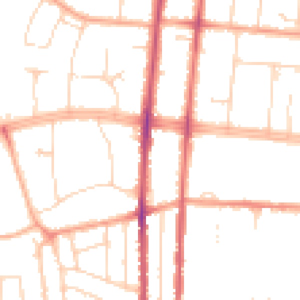 Daytime road noise heatmap for SS0 0AN