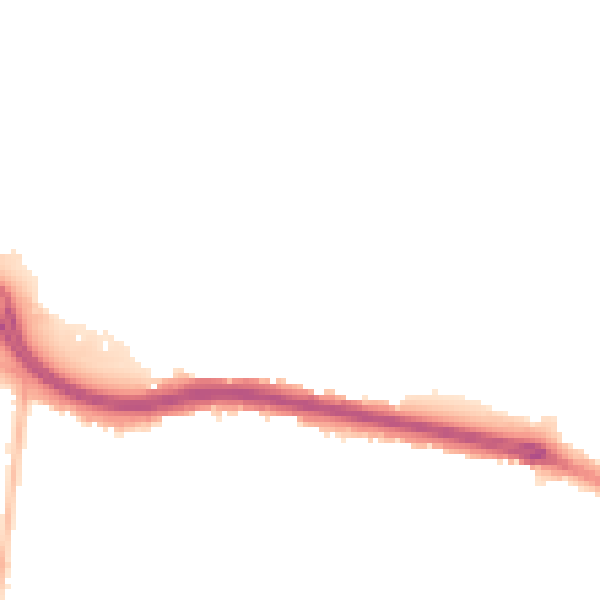 Night-time road noise heatmap for SS0 0LE