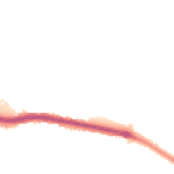 Night-time road noise heatmap for SS0 0LQ