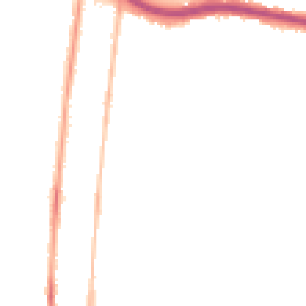 Night-time road noise heatmap for SS0 0QF