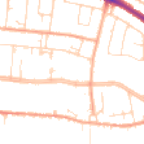 Daytime road noise heatmap for SS0 0SL