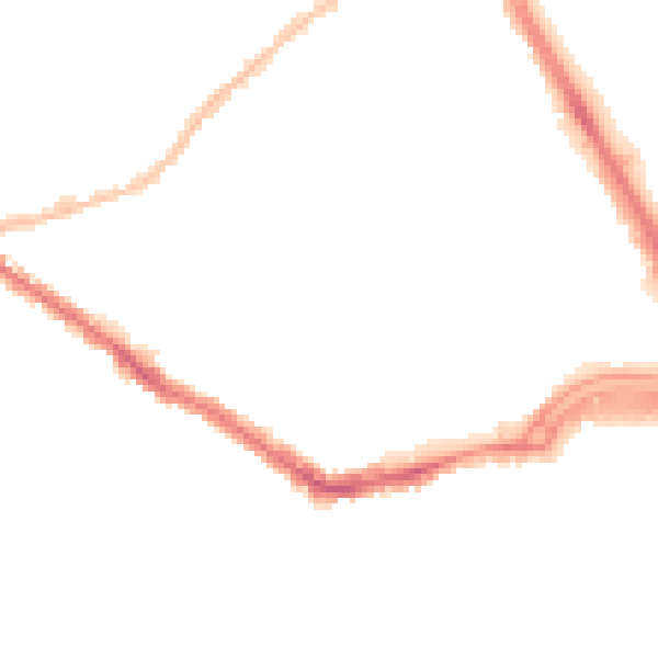 Night-time road noise heatmap for SS0 7BD