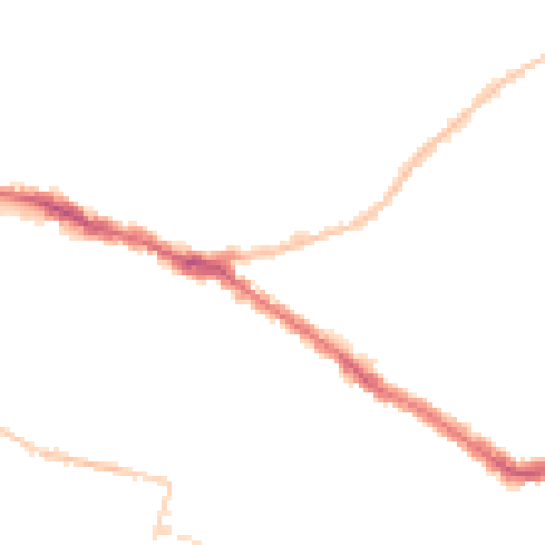 Night-time road noise heatmap for SS0 7DY