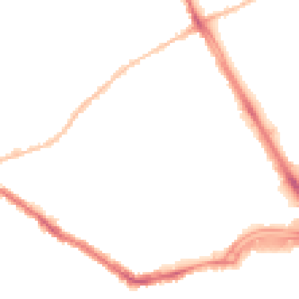 Night-time road noise heatmap for SS0 7FL