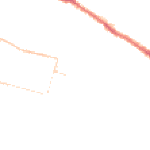 Night-time road noise heatmap for SS0 7HE