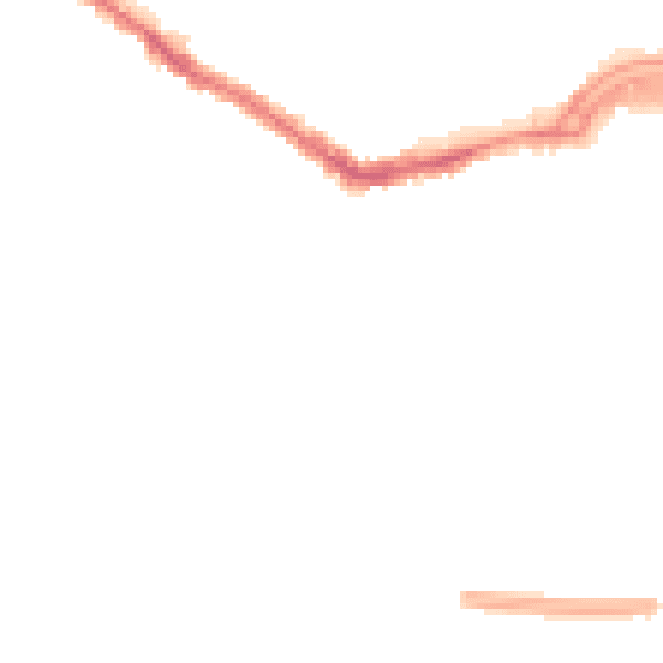 Night-time road noise heatmap for SS0 7JU