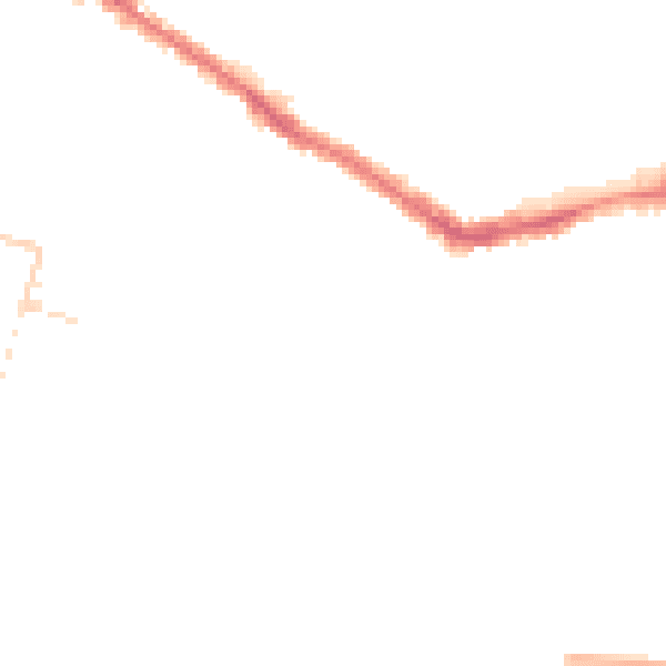 Night-time road noise heatmap for SS0 7NQ