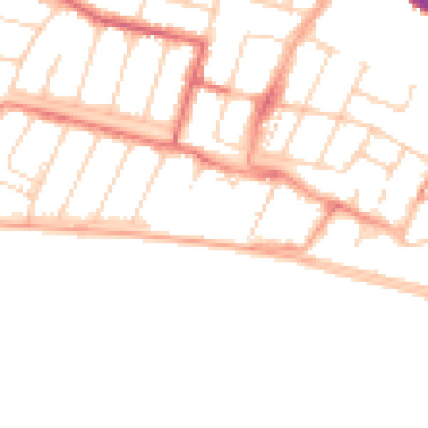Daytime road noise heatmap for SS0 7SL