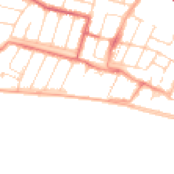 Daytime road noise heatmap for SS0 7SW