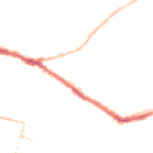 Night-time road noise heatmap for SS0 7UA