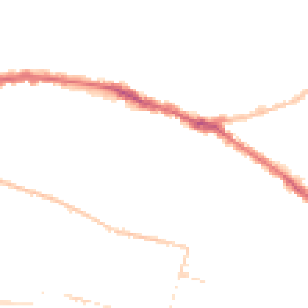 Night-time road noise heatmap for SS0 8AA