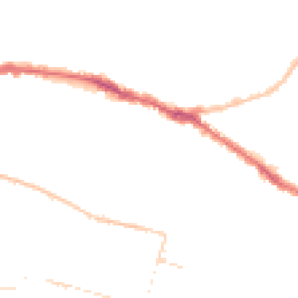 Night-time road noise heatmap for SS0 8AG