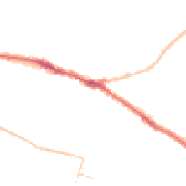 Night-time road noise heatmap for SS0 8AH