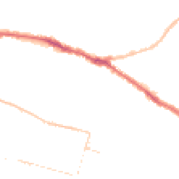 Night-time road noise heatmap for SS0 8AJ