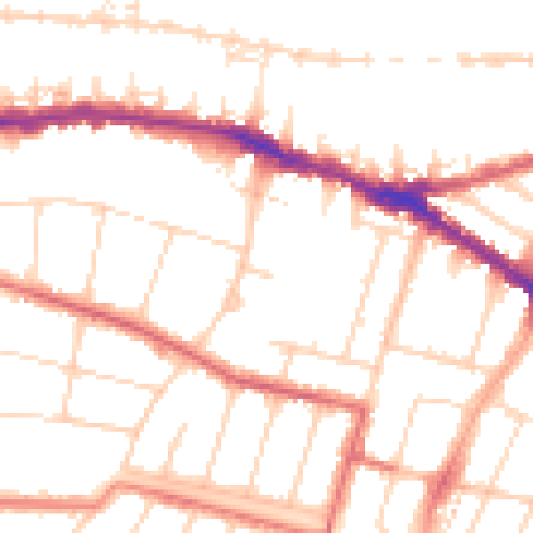 Daytime road noise heatmap for SS0 8AT