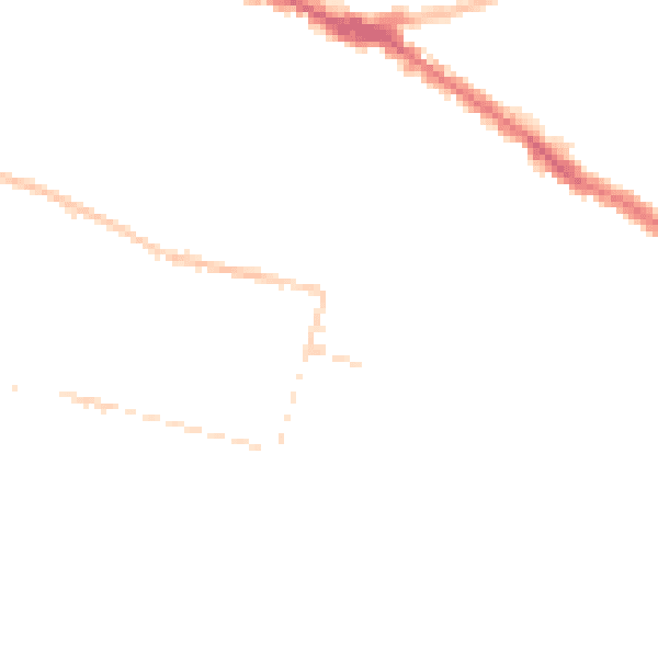 Night-time road noise heatmap for SS0 8BU