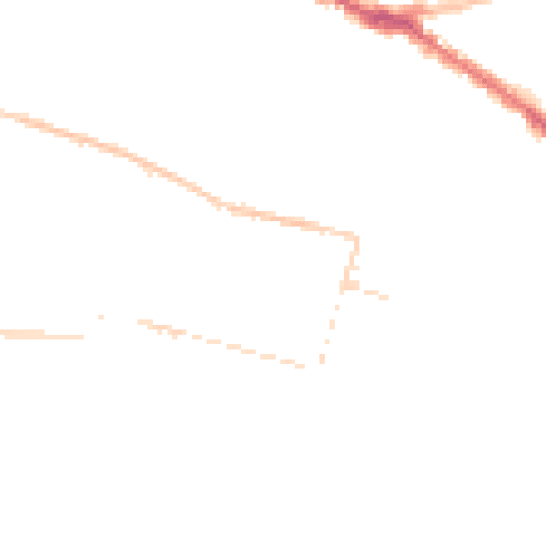 Night-time road noise heatmap for SS0 8DE