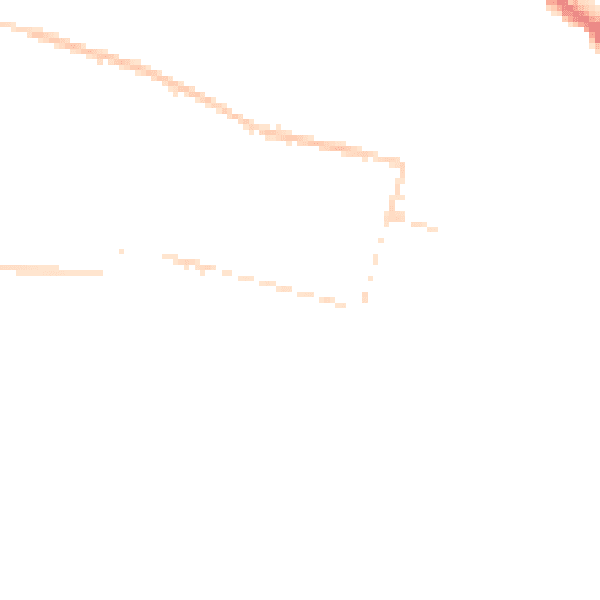 Night-time road noise heatmap for SS0 8DY