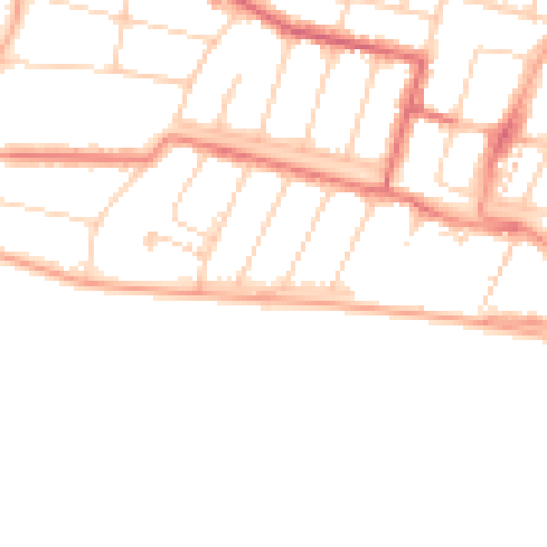 Daytime road noise heatmap for SS0 8ED