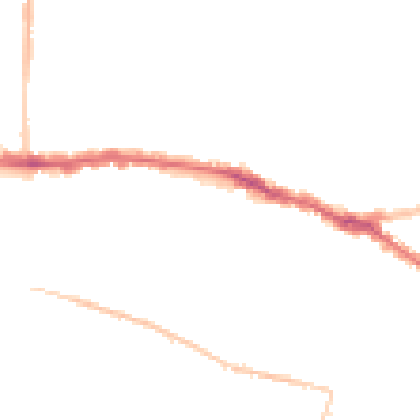 Night-time road noise heatmap for SS0 8EH
